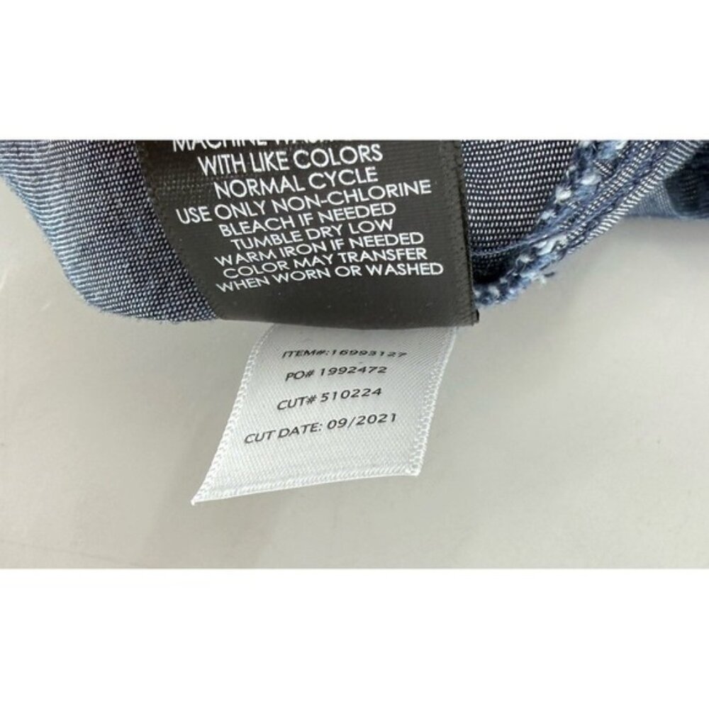 Nwt Torrid Plus Size Button Front Chambray Midi S… - image 7